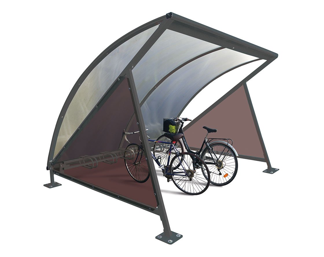 Marquesina para bicis Semi-luna